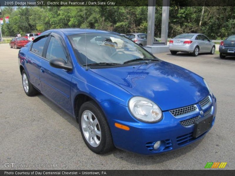 Electric Blue Pearlcoat / Dark Slate Gray 2005 Dodge Neon SXT