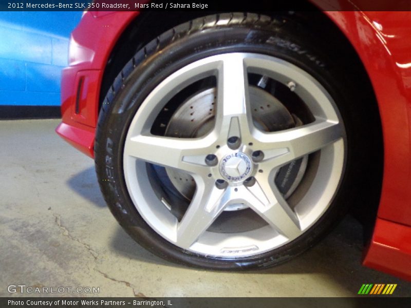 Mars Red / Sahara Beige 2012 Mercedes-Benz SLK 350 Roadster