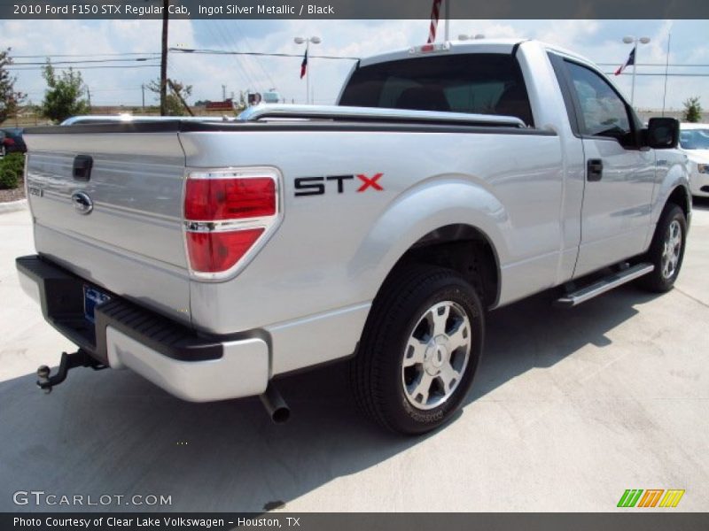 Ingot Silver Metallic / Black 2010 Ford F150 STX Regular Cab
