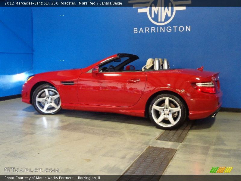 Mars Red / Sahara Beige 2012 Mercedes-Benz SLK 350 Roadster