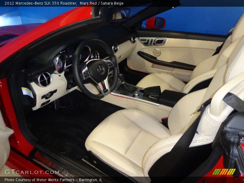 Mars Red / Sahara Beige 2012 Mercedes-Benz SLK 350 Roadster