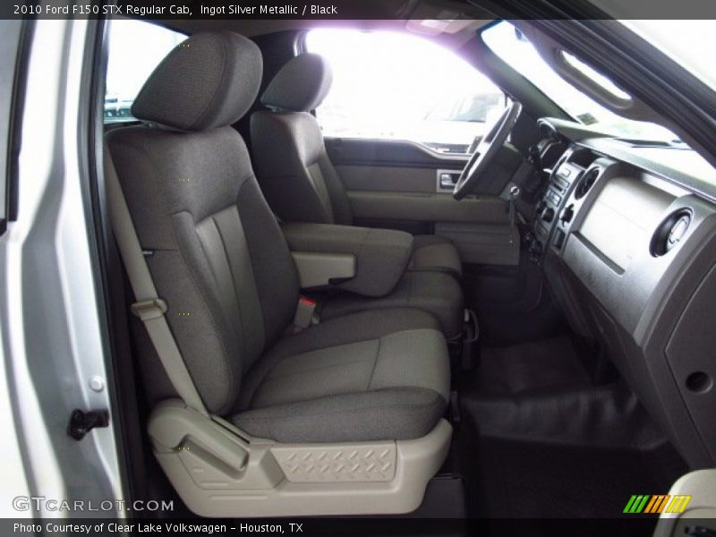Ingot Silver Metallic / Black 2010 Ford F150 STX Regular Cab