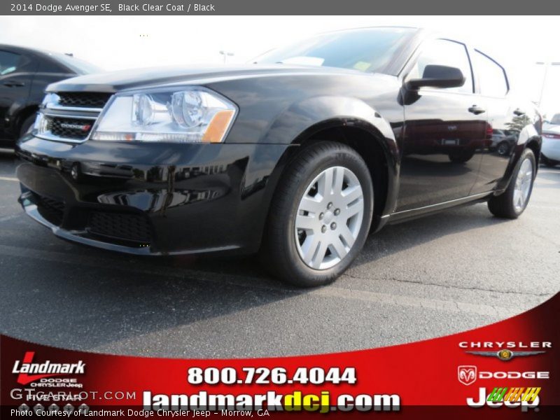 Black Clear Coat / Black 2014 Dodge Avenger SE