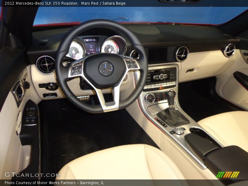 Mars Red / Sahara Beige 2012 Mercedes-Benz SLK 350 Roadster