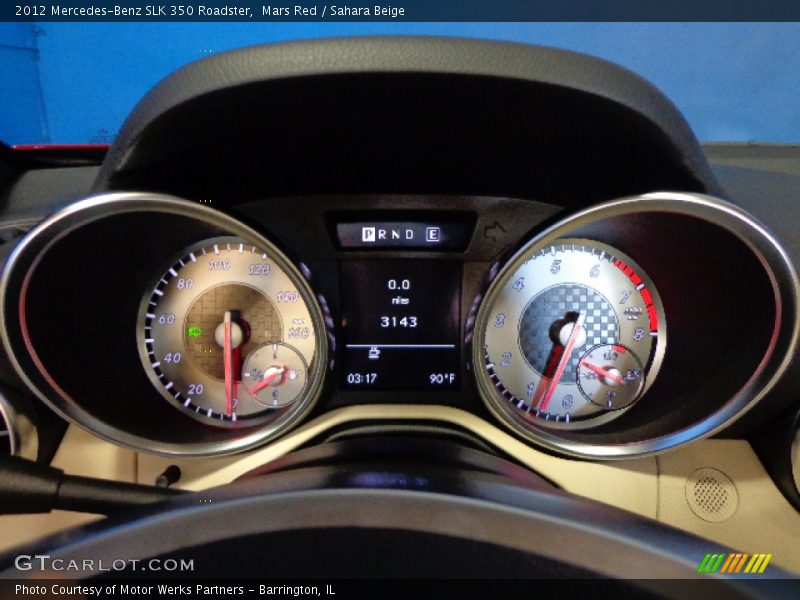 Mars Red / Sahara Beige 2012 Mercedes-Benz SLK 350 Roadster