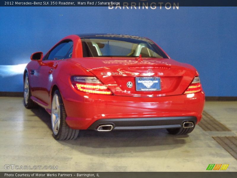 Mars Red / Sahara Beige 2012 Mercedes-Benz SLK 350 Roadster