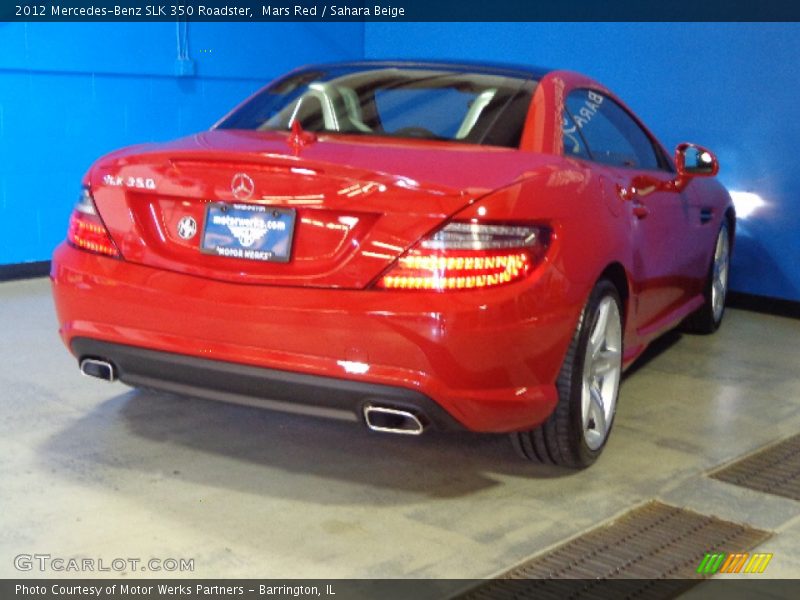Mars Red / Sahara Beige 2012 Mercedes-Benz SLK 350 Roadster