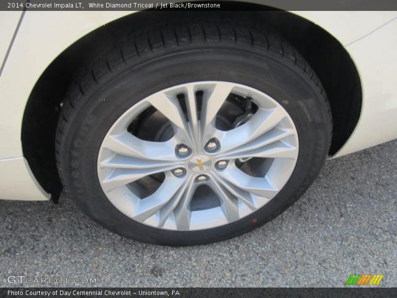 White Diamond Tricoat / Jet Black/Brownstone 2014 Chevrolet Impala LT