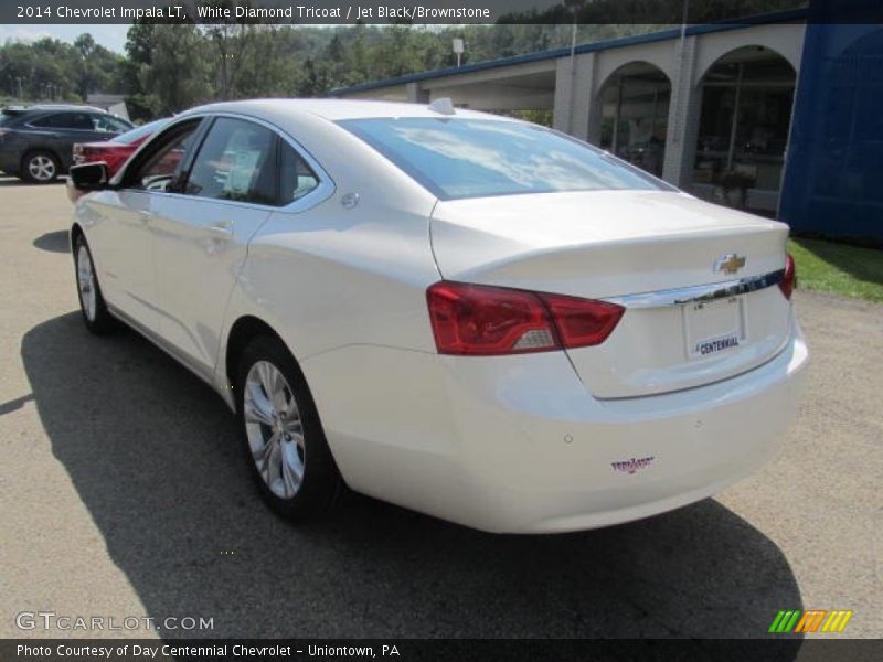 White Diamond Tricoat / Jet Black/Brownstone 2014 Chevrolet Impala LT