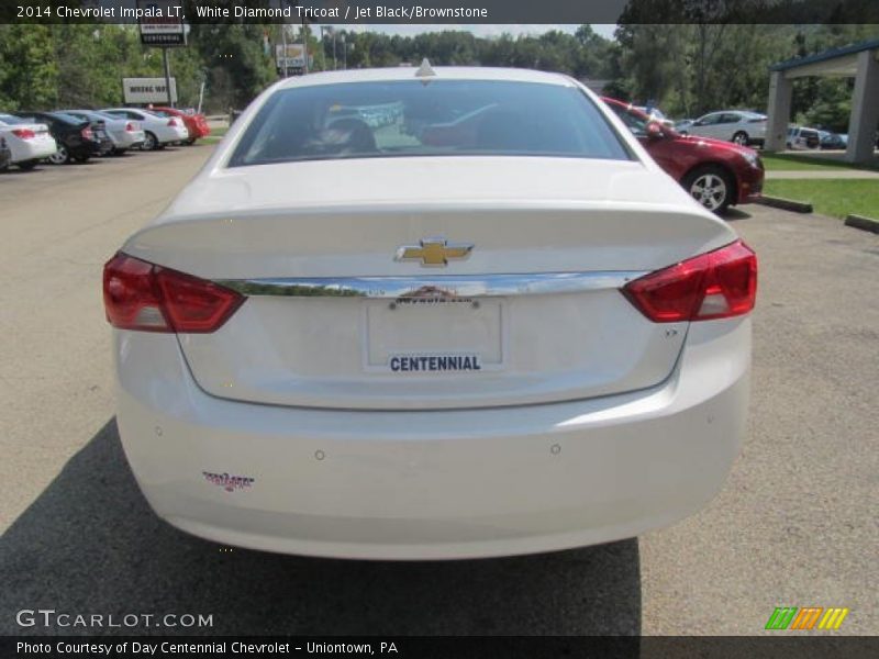 White Diamond Tricoat / Jet Black/Brownstone 2014 Chevrolet Impala LT