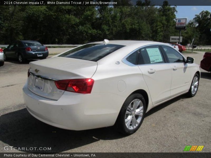 White Diamond Tricoat / Jet Black/Brownstone 2014 Chevrolet Impala LT