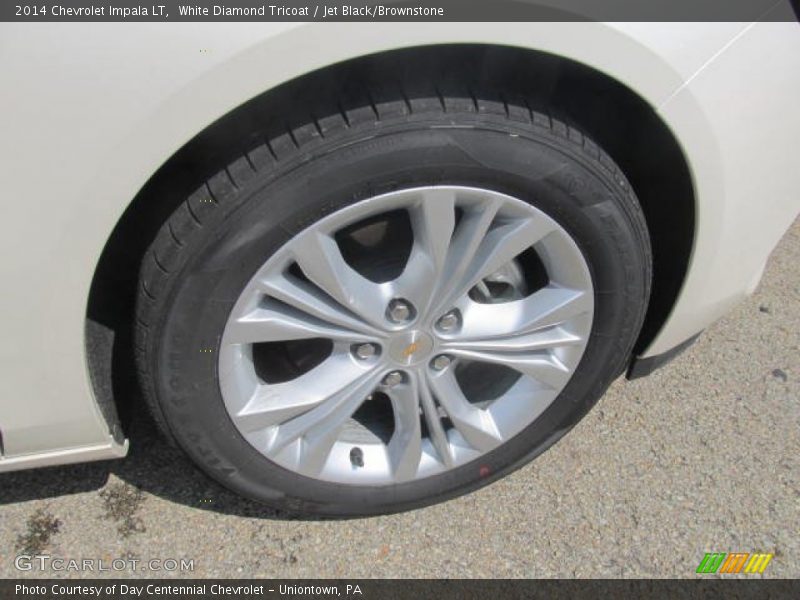 White Diamond Tricoat / Jet Black/Brownstone 2014 Chevrolet Impala LT