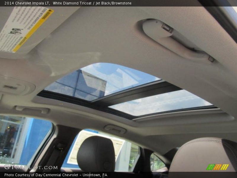 White Diamond Tricoat / Jet Black/Brownstone 2014 Chevrolet Impala LT