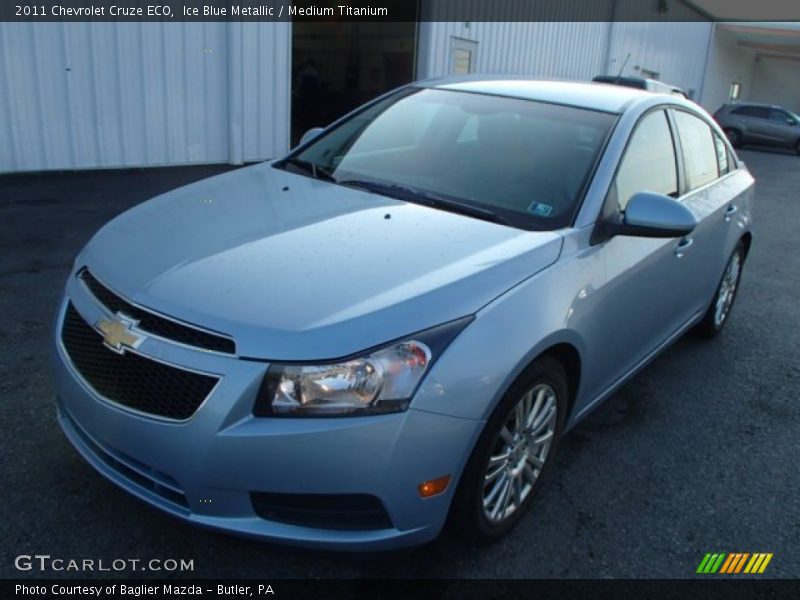 Ice Blue Metallic / Medium Titanium 2011 Chevrolet Cruze ECO