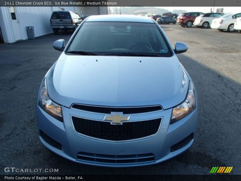 Ice Blue Metallic / Medium Titanium 2011 Chevrolet Cruze ECO