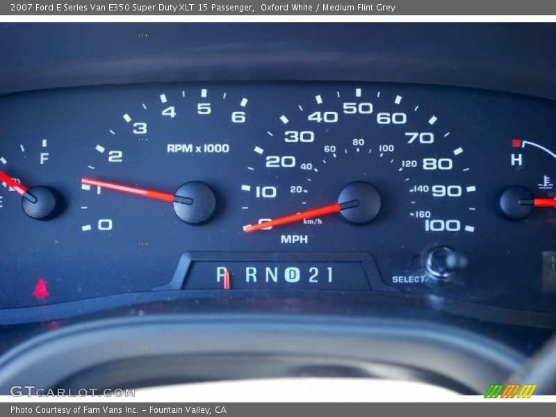 Oxford White / Medium Flint Grey 2007 Ford E Series Van E350 Super Duty XLT 15 Passenger