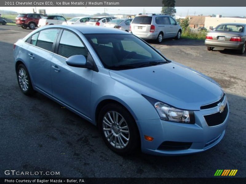 Ice Blue Metallic / Medium Titanium 2011 Chevrolet Cruze ECO