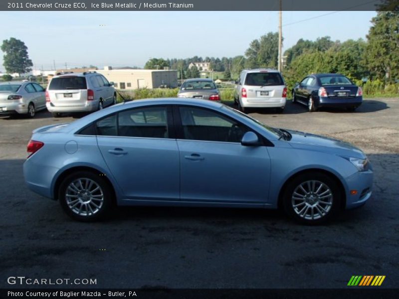 Ice Blue Metallic / Medium Titanium 2011 Chevrolet Cruze ECO