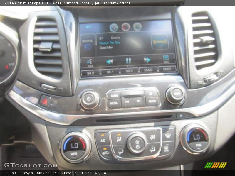 White Diamond Tricoat / Jet Black/Brownstone 2014 Chevrolet Impala LT