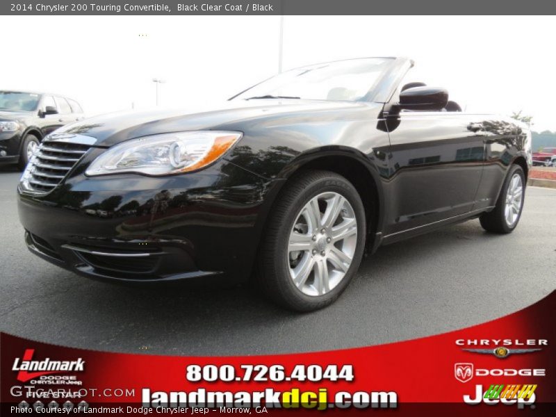 Black Clear Coat / Black 2014 Chrysler 200 Touring Convertible