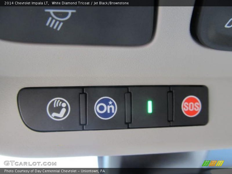 White Diamond Tricoat / Jet Black/Brownstone 2014 Chevrolet Impala LT