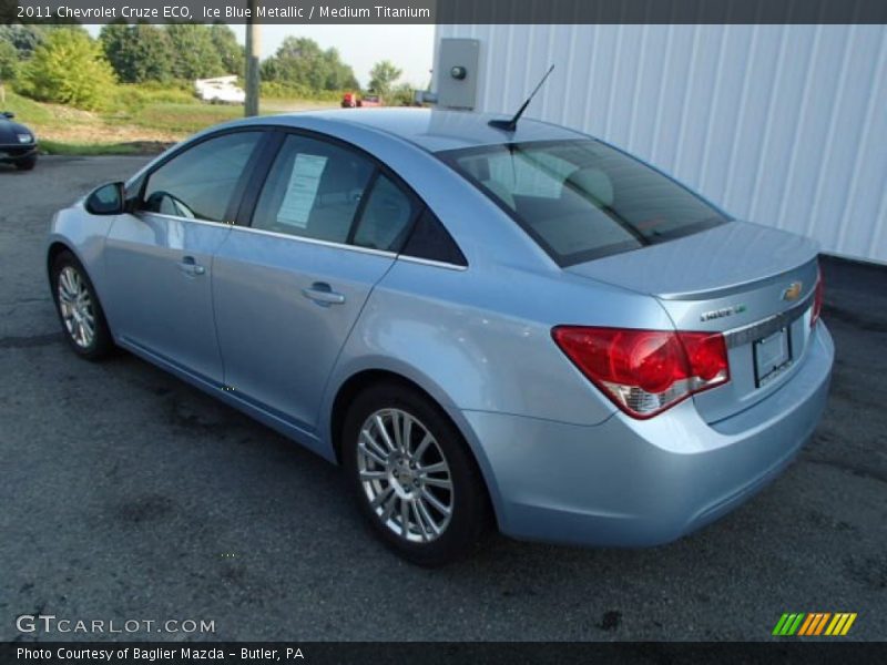 Ice Blue Metallic / Medium Titanium 2011 Chevrolet Cruze ECO