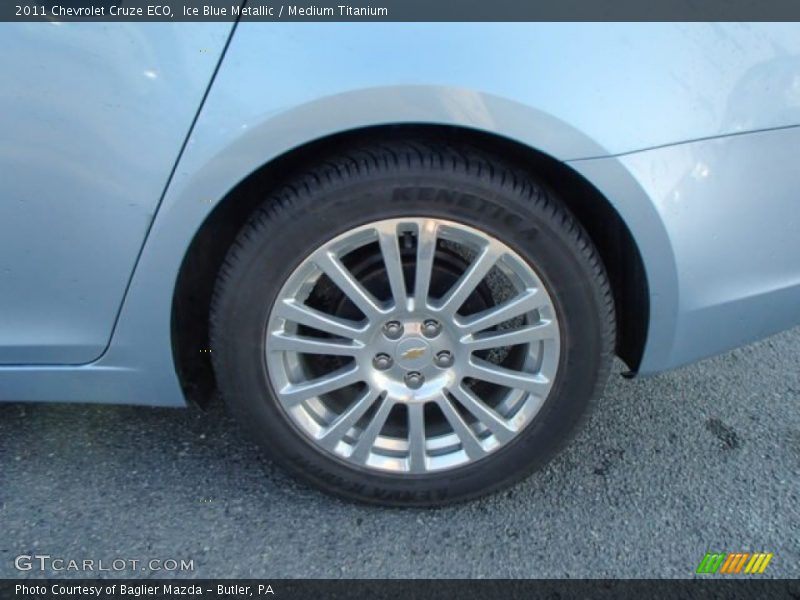 Ice Blue Metallic / Medium Titanium 2011 Chevrolet Cruze ECO
