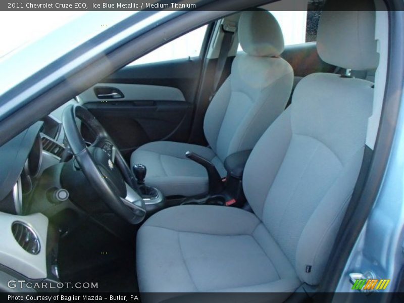 Ice Blue Metallic / Medium Titanium 2011 Chevrolet Cruze ECO