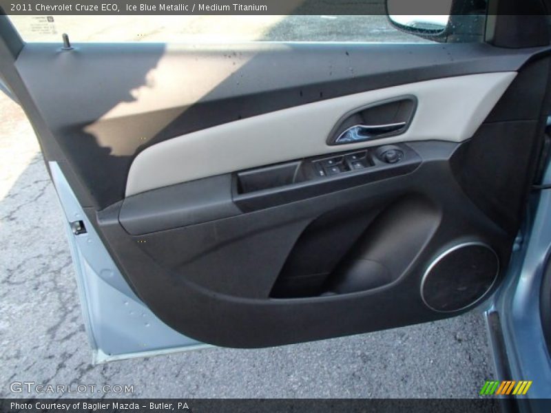 Ice Blue Metallic / Medium Titanium 2011 Chevrolet Cruze ECO