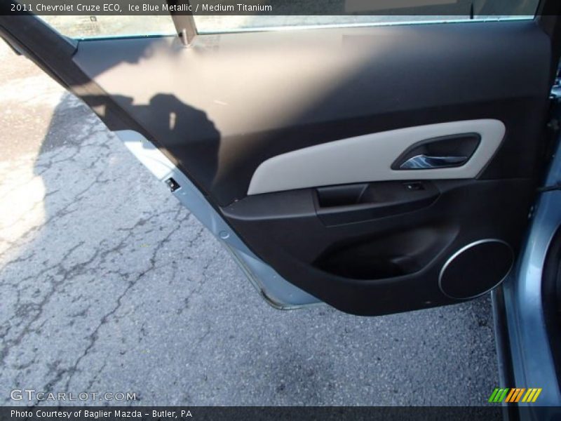 Ice Blue Metallic / Medium Titanium 2011 Chevrolet Cruze ECO