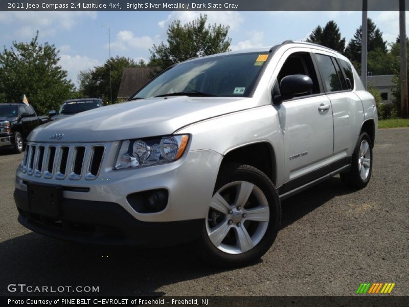 Bright Silver Metallic / Dark Slate Gray 2011 Jeep Compass 2.4 Latitude 4x4