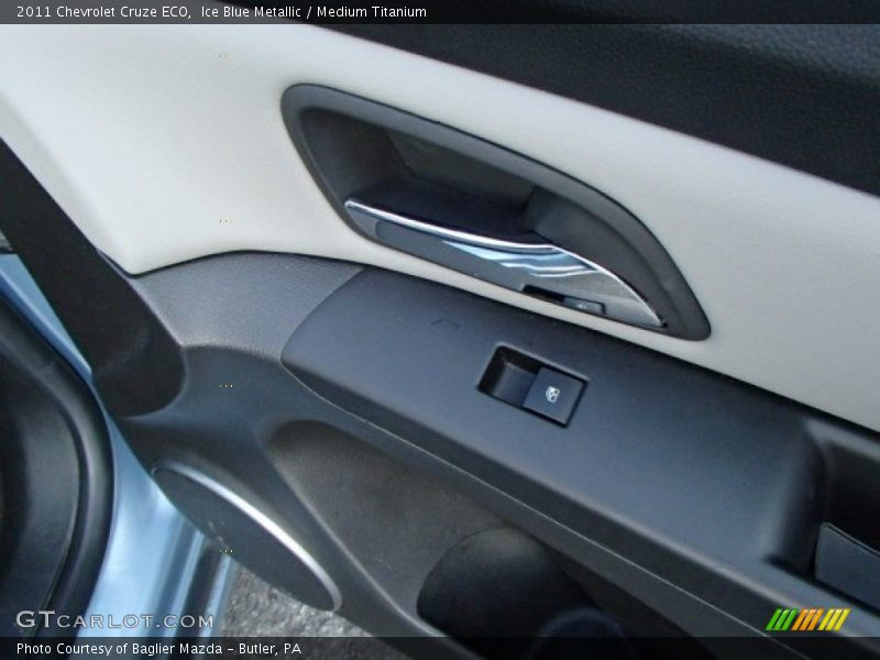 Ice Blue Metallic / Medium Titanium 2011 Chevrolet Cruze ECO