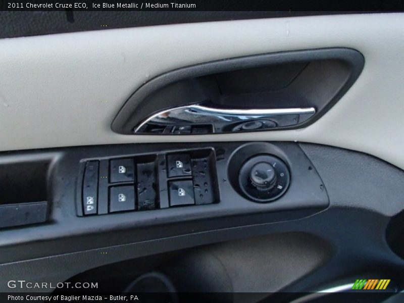 Ice Blue Metallic / Medium Titanium 2011 Chevrolet Cruze ECO