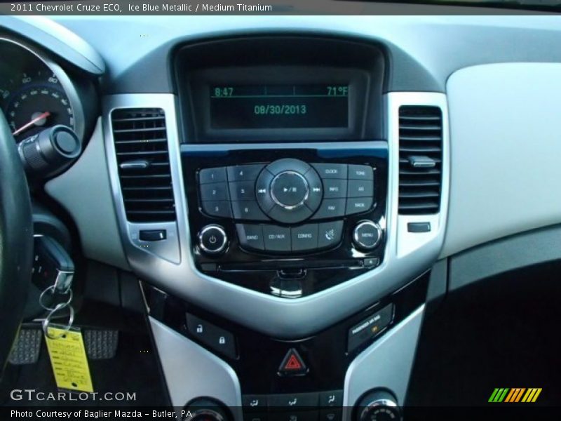 Ice Blue Metallic / Medium Titanium 2011 Chevrolet Cruze ECO