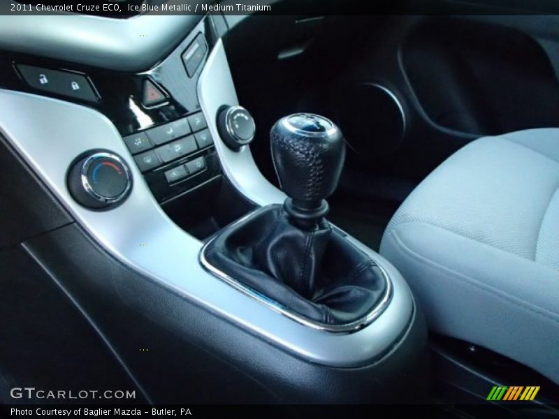 Ice Blue Metallic / Medium Titanium 2011 Chevrolet Cruze ECO