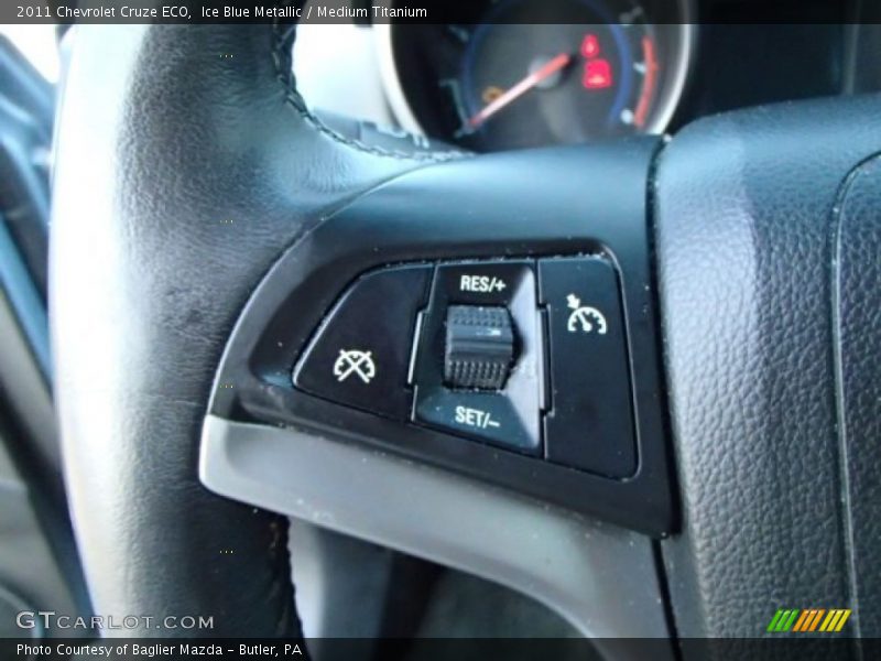 Ice Blue Metallic / Medium Titanium 2011 Chevrolet Cruze ECO