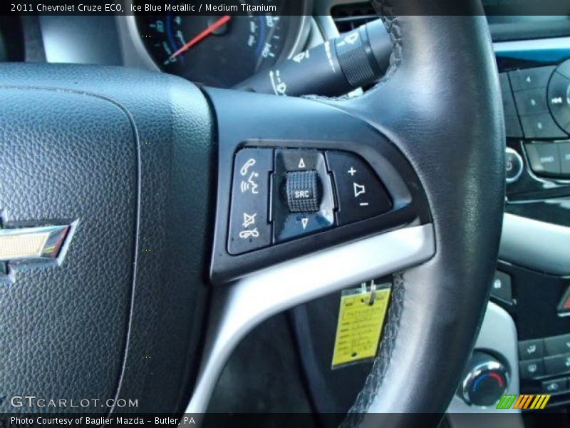 Ice Blue Metallic / Medium Titanium 2011 Chevrolet Cruze ECO