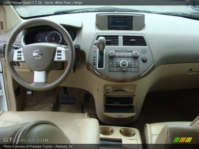 Nordic White Pearl / Beige 2007 Nissan Quest 3.5 SE