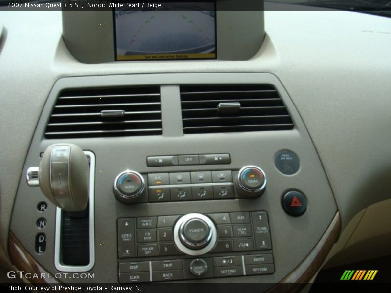 Nordic White Pearl / Beige 2007 Nissan Quest 3.5 SE