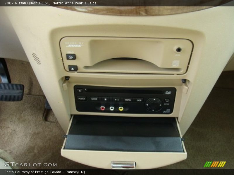 Nordic White Pearl / Beige 2007 Nissan Quest 3.5 SE
