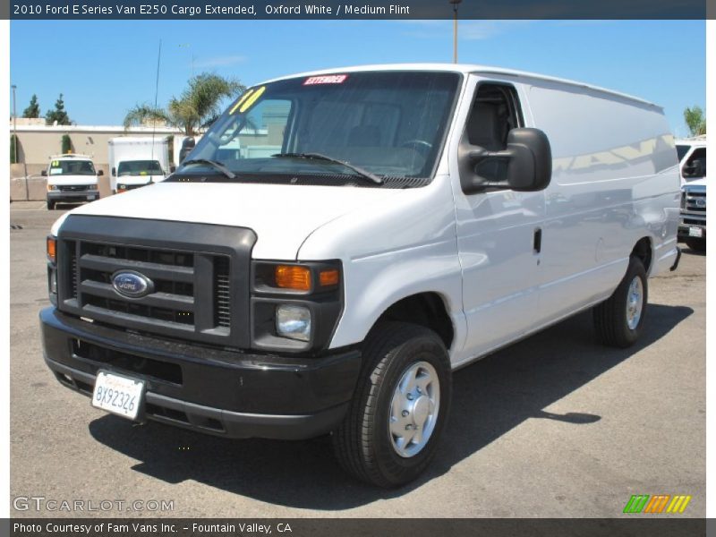 Oxford White / Medium Flint 2010 Ford E Series Van E250 Cargo Extended