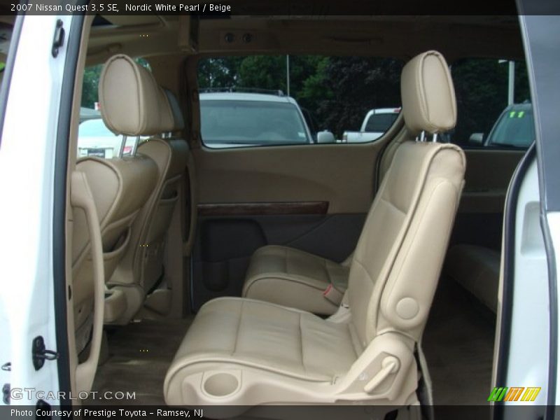 Nordic White Pearl / Beige 2007 Nissan Quest 3.5 SE