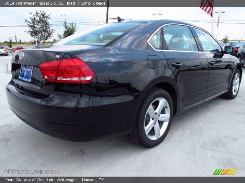 Black / Cornsilk Beige 2014 Volkswagen Passat 2.5L SE