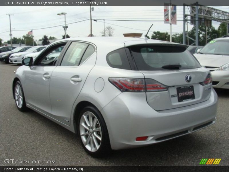 Tungsten Pearl / Ecru 2011 Lexus CT 200h Hybrid Premium