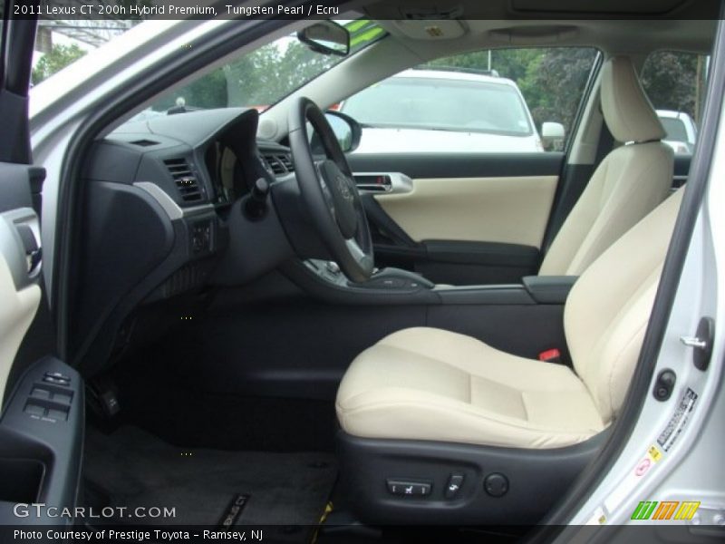 Tungsten Pearl / Ecru 2011 Lexus CT 200h Hybrid Premium