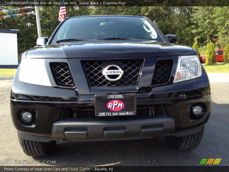 Super Black / Graphite/Red 2010 Nissan Frontier Pro-4X King Cab 4x4