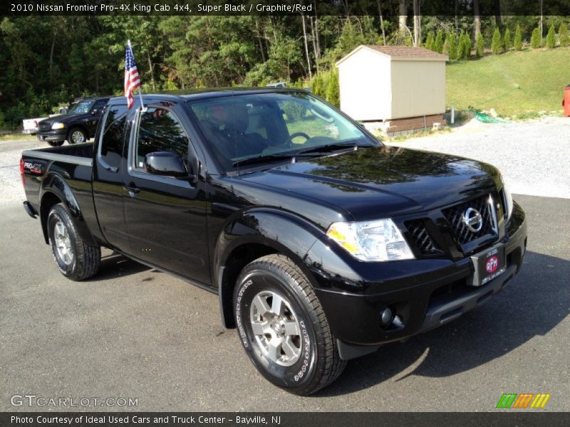 Super Black / Graphite/Red 2010 Nissan Frontier Pro-4X King Cab 4x4