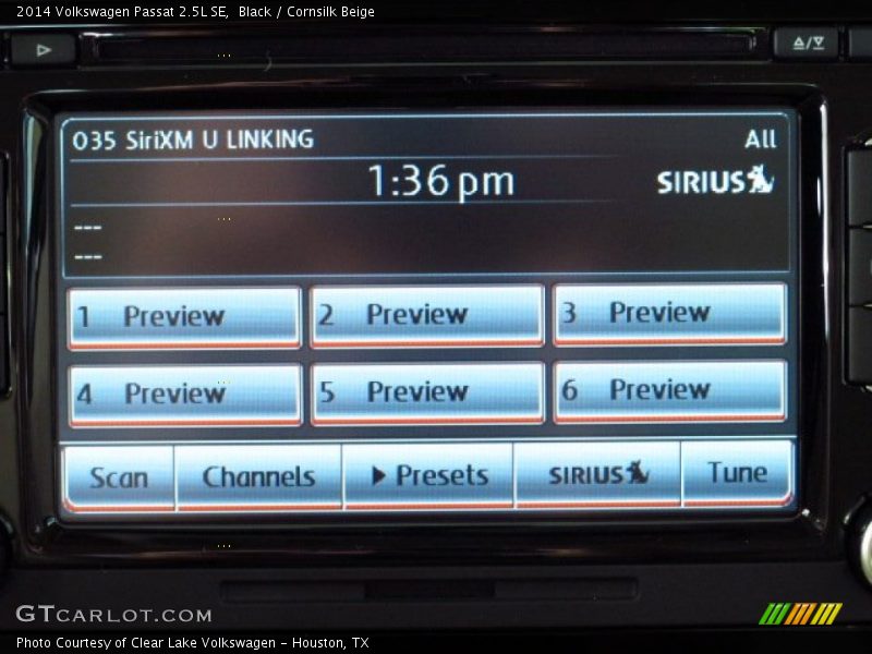 Black / Cornsilk Beige 2014 Volkswagen Passat 2.5L SE