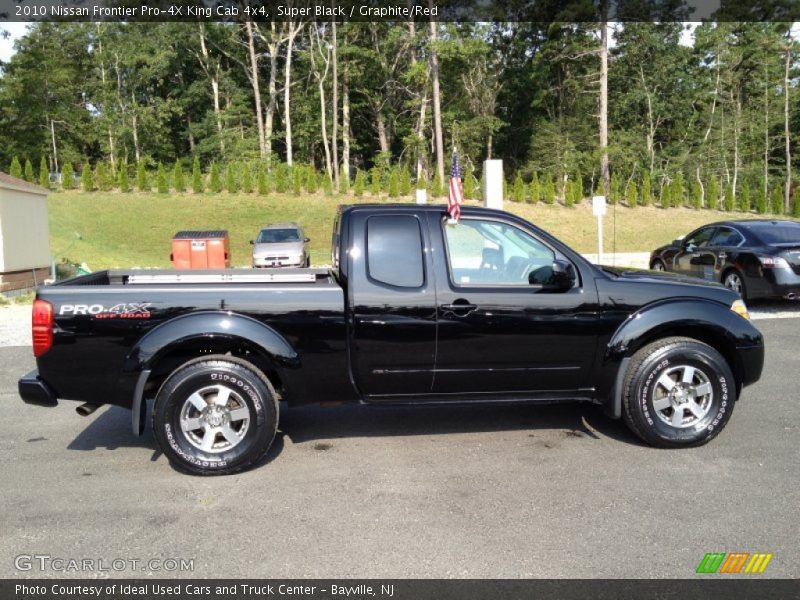 Super Black / Graphite/Red 2010 Nissan Frontier Pro-4X King Cab 4x4