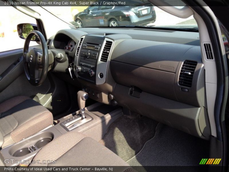 Super Black / Graphite/Red 2010 Nissan Frontier Pro-4X King Cab 4x4